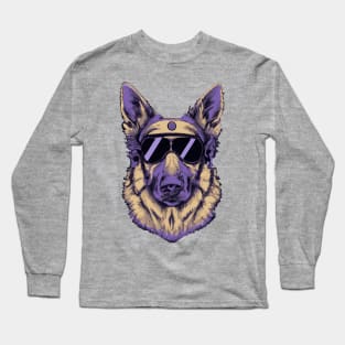 German Shepherd Dog Vintage Dog Owner Retro Funny Dog Long Sleeve T-Shirt